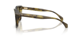 Moncler Valaire Me6018 Unisex Havana Squared Sunglasses