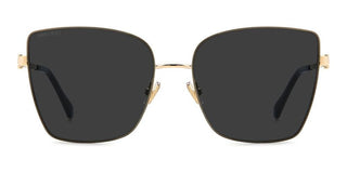 Jimmy Choo VELLA/S women Gold Geometric Sunglasses