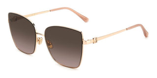 Jimmy Choo VELLA/S women Gold Geometric Sunglasses