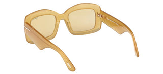 Tom Ford VENETIA FT1218 unisex Yellow Squared Sunglasses
