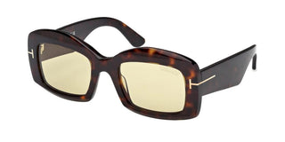 Tom Ford VENETIA FT1218 unisex Havana Squared Sunglasses
