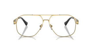 Versace VE 1287 men Gold Pilot Eyeglasses