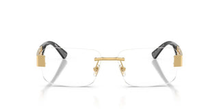Versace VE 1310 unisex Gold Rectangle Eyeglasses