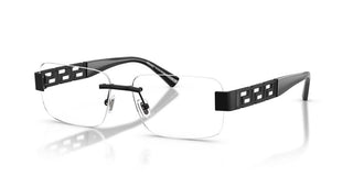 Versace VE 1310 unisex Black Rectangle Eyeglasses