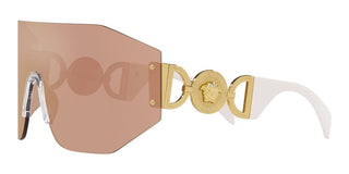 Versace VE 2258 unisex Gold Shield Sunglasses