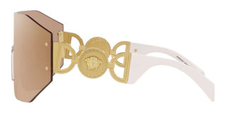 Versace VE 2258 unisex Gold Shield Sunglasses