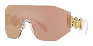 Versace VE 2258 unisex Gold Shield Sunglasses