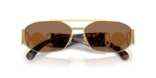 Versace VE 2287 men Gold Geometric Sunglasses