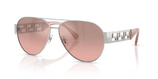 Versace VE 2289 men Silver Pilot Sunglasses