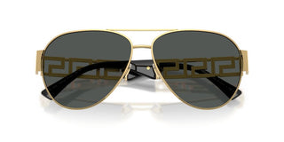 Versace VE 2289 men Gold Pilot Sunglasses