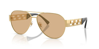 Versace VE 2289 men Gold Pilot Sunglasses