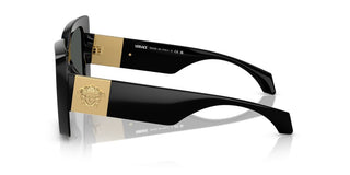 Versace Ve 4467u Women Black Oversize Sunglasses