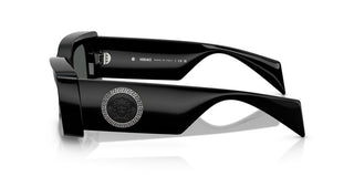 Versace Ve 4474u Unisex Black Rectangle Sunglasses