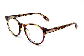 Furla Vfu437 Women Havana Round Eyeglasses