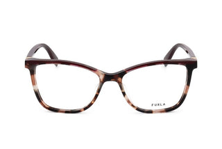 Furla Vfu498v Women Havana Geometric Eyeglasses
