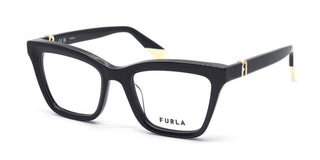 Furla VFU763 unisex Black Rectangle Eyeglasses