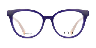 Furla Vfu832 Women Blue Cat Eye Eyeglasses