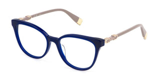 Furla Vfu832 Women Blue Cat Eye Eyeglasses