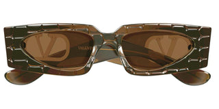 Valentino VG0001S women Brown Rectangle Sunglasses
