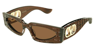 Valentino VG0001S women Brown Rectangle Sunglasses