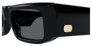 Valentino VG0005S women Black Rectangle Sunglasses