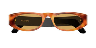 Valentino VG0007S women Havana Oval Sunglasses