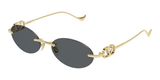 Valentino VG0032S women Gold Oval Sunglasses