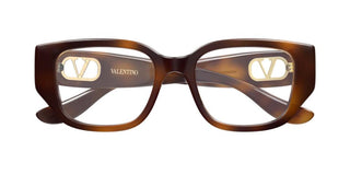 Valentino VG0037OA women Havana Squared Eyeglasses