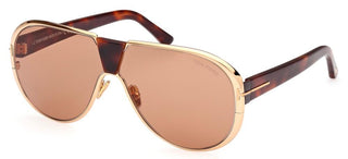 Tom Ford VINCENZO FT 1072 men Gold Pilot Sunglasses