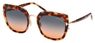 Tom Ford VIRGINIA FT 0945 women Havana Geometric Sunglasses