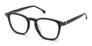 Lozza Vl4389 Unisex Black Geometric Eyeglasses
