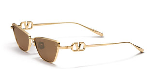 Valentino VLOGO SIGN unisex Gold Cat Eye Sunglasses