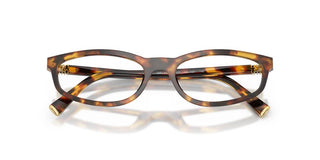 Miu VMU 01ZV women Havana Geometric Eyeglasses