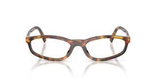 Miu VMU 01ZV women Havana Geometric Eyeglasses