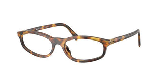 Miu VMU 01ZV women Havana Geometric Eyeglasses