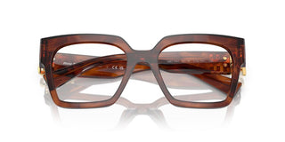 Miu Miu Vmu 04uv Women Havana Squared Eyeglasses