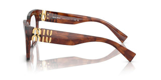 Miu Miu Vmu 04uv Women Havana Squared Eyeglasses