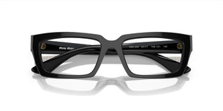 Miu Miu VMU 04XV women Black Geometric Eyeglasses