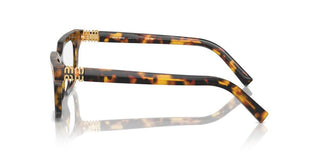 Miu Miu Vmu 07xv Women Havana Geometric Eyeglasses