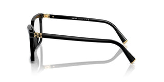 Miu Miu Vmu 08xv Women Black Squared Eyeglasses