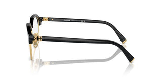 Miu Miu Vmu 10xv Women Black Round Eyeglasses