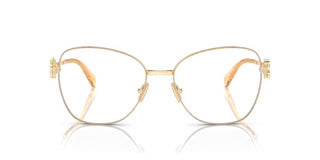 Miu Miu Vmu 50xv Women Gold Geometric Eyeglasses