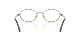 Miu Miu Vmu 50zv Women Gold Round Eyeglasses