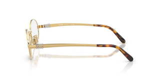 Miu Miu Vmu 50zv Women Gold Round Eyeglasses