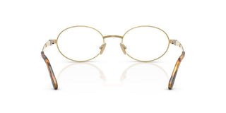 Miu Miu Vmu 50zv Women Gold Round Eyeglasses