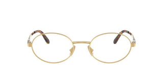 Miu Miu Vmu 50zv Women Gold Round Eyeglasses