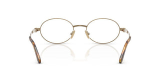 Miu Miu Vmu 50zv Women Gold Round Eyeglasses