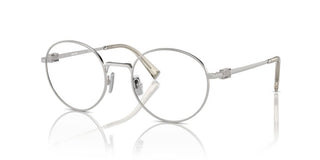 Miu Miu Vmu 52xv Women Silver Round Eyeglasses