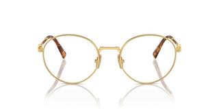 Miu Miu Vmu 52xv Women Gold Round Eyeglasses