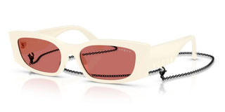 Vogue Vo5655su Women White Rectangle Sunglasses